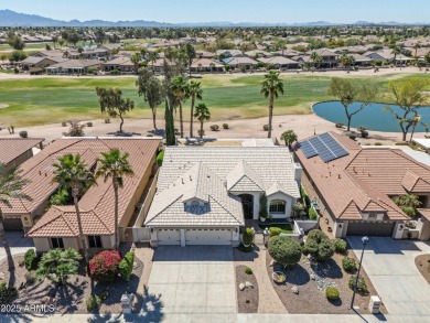 STUNNING VIEWS! Enjoy golf, lake, & mountain views from the on Tuscany Falls At Pebble Creek in Arizona - for sale on GolfHomes.com, golf home, golf lot