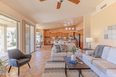 STUNNING VIEWS! Enjoy golf, lake, & mountain views from the on Tuscany Falls At Pebble Creek in Arizona - for sale on GolfHomes.com, golf home, golf lot
