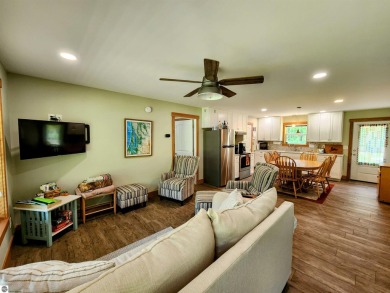 Built in 2018, this charming 3 bedroom, 2 bath ranch-style home on Lakes of the North Deer Run Golf Course in Michigan - for sale on GolfHomes.com, golf home, golf lot