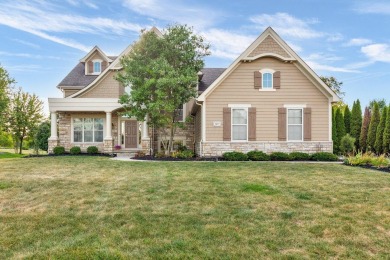 Overlooking a tranquil pond and the 7th Fairway of the New on New Albany Links Golf Club in Ohio - for sale on GolfHomes.com, golf home, golf lot