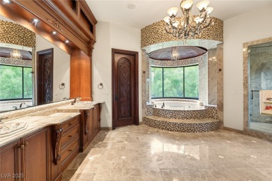 Tuscan grandeur at The Estates at Southern Highlands. Built w/ on Southern Highlands Golf Club in Nevada - for sale on GolfHomes.com, golf home, golf lot