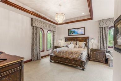 Tuscan grandeur at The Estates at Southern Highlands. Built w/ on Southern Highlands Golf Club in Nevada - for sale on GolfHomes.com, golf home, golf lot