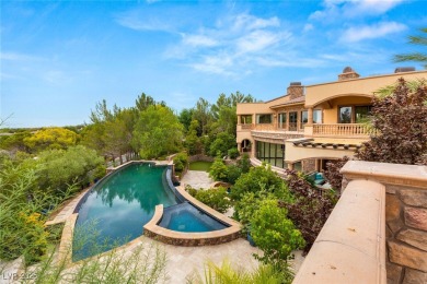 Tuscan grandeur at The Estates at Southern Highlands. Built w/ on Southern Highlands Golf Club in Nevada - for sale on GolfHomes.com, golf home, golf lot