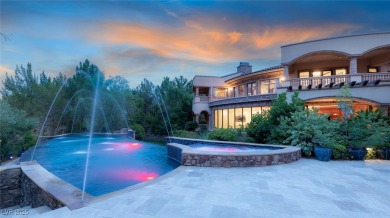 Tuscan grandeur at The Estates at Southern Highlands. Built w/ on Southern Highlands Golf Club in Nevada - for sale on GolfHomes.com, golf home, golf lot
