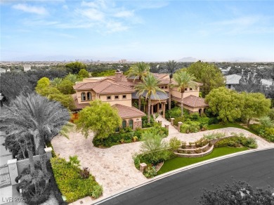 Tuscan grandeur at The Estates at Southern Highlands. Built w/ on Southern Highlands Golf Club in Nevada - for sale on GolfHomes.com, golf home, golf lot