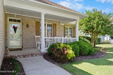 This classic all-brick home is located at the end of a private on Members Club At St. James Plantation in North Carolina - for sale on GolfHomes.com, golf home, golf lot