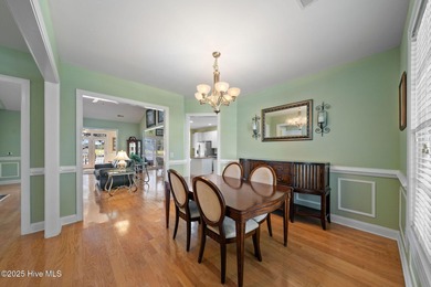 This classic all-brick home is located at the end of a private on Members Club At St. James Plantation in North Carolina - for sale on GolfHomes.com, golf home, golf lot