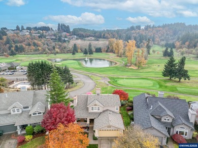 Beautiful golf course views from the first tee set the scene for on Salem Golf Club in Oregon - for sale on GolfHomes.com, golf home, golf lot