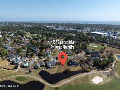 This is a rare opportunity to own a golf/water front lot in St on Founders Club At St. James Plantation in North Carolina - for sale on GolfHomes.com, golf home, golf lot