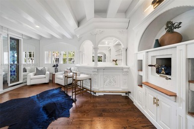 Rare mediterranean estate exuding sophistication and beach vibes on Miami Beach Golf Club in Florida - for sale on GolfHomes.com, golf home, golf lot