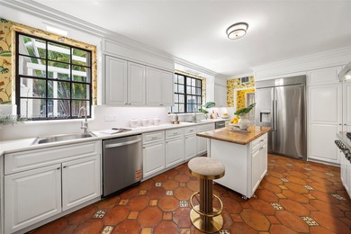 Rare mediterranean estate exuding sophistication and beach vibes on Miami Beach Golf Club in Florida - for sale on GolfHomes.com, golf home, golf lot