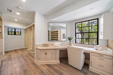 Rare mediterranean estate exuding sophistication and beach vibes on Miami Beach Golf Club in Florida - for sale on GolfHomes.com, golf home, golf lot