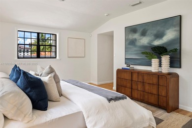 Rare mediterranean estate exuding sophistication and beach vibes on Miami Beach Golf Club in Florida - for sale on GolfHomes.com, golf home, golf lot