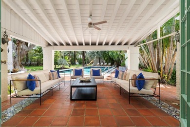 Rare mediterranean estate exuding sophistication and beach vibes on Miami Beach Golf Club in Florida - for sale on GolfHomes.com, golf home, golf lot