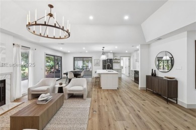 Exquisitely reimagined, this three bedroom, three and a half on Bear Creek Golf Course and Club in South Carolina - for sale on GolfHomes.com, golf home, golf lot