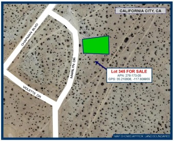 Lot 345 Map 3187 on Marilyn Drive in California City, CA. The on Tierra Del Sol Golf Course in California - for sale on GolfHomes.com, golf home, golf lot