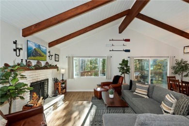 Escape to this stunning 4-bedroom, 3-bathroom mountain cabin on Lake Arrowhead Country Club in California - for sale on GolfHomes.com, golf home, golf lot