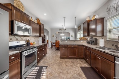 Nestled in River Bluff neighborhood, this 8-year-old, 4-bed on Battle Ground Golf Course in Indiana - for sale on GolfHomes.com, golf home, golf lot