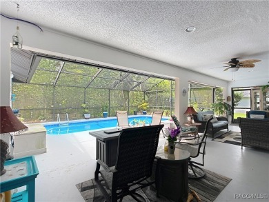 Don't Miss This Well-Priced and Spacious Pool Home with Private on Sugarmill Woods Golf and Country Club in Florida - for sale on GolfHomes.com, golf home, golf lot