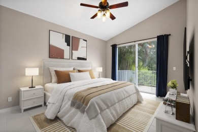 Soak in serene lake views with a backdrop of the golf course in on Santa Lucia River Club in Florida - for sale on GolfHomes.com, golf home, golf lot