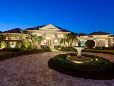 Palatial lakefront estate. The decadent drive, architecture and on Boca Royale Golf and Country Club in Florida - for sale on GolfHomes.com, golf home, golf lot