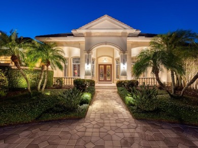 Palatial lakefront estate. The decadent drive, architecture and on Boca Royale Golf and Country Club in Florida - for sale on GolfHomes.com, golf home, golf lot