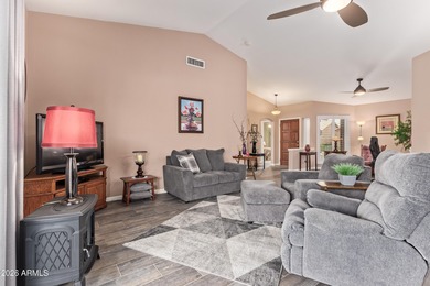 Welcome to this beautifully maintained 2Bdrm -2bath home tucked on Coyote Lakes Golf Club in Arizona - for sale on GolfHomes.com, golf home, golf lot