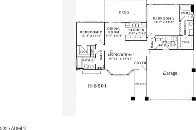 Travertine tile welcomes you to this beautifully maintained 2 on Grandview Golf Course in Arizona - for sale on GolfHomes.com, golf home, golf lot