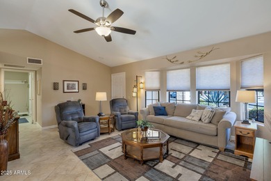 Travertine tile welcomes you to this beautifully maintained 2 on Grandview Golf Course in Arizona - for sale on GolfHomes.com, golf home, golf lot