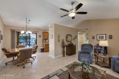 Travertine tile welcomes you to this beautifully maintained 2 on Grandview Golf Course in Arizona - for sale on GolfHomes.com, golf home, golf lot