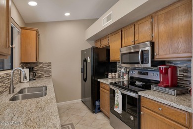 Travertine tile welcomes you to this beautifully maintained 2 on Grandview Golf Course in Arizona - for sale on GolfHomes.com, golf home, golf lot