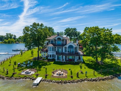 Discover unparalleled luxury on this exclusive private island on Battle Creek Country Club in Michigan - for sale on GolfHomes.com, golf home, golf lot