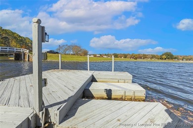 Waterfront home with stunning views located in the gated and on Carolina Trace Country Club in North Carolina - for sale on GolfHomes.com, golf home, golf lot