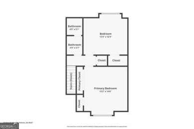 Desirable end-unit 2-bedroom, 1.5-bathroom townhome in on Cross Creek Golf Course in Georgia - for sale on GolfHomes.com, golf home, golf lot