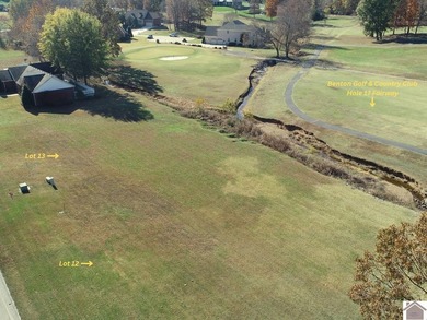 With the backyard facing Benton Golf & Country Club's hole 17 on  in Kentucky - for sale on GolfHomes.com, golf home, golf lot