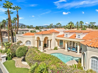 Custom built colonial style Mediterranean home with an Island on Indian Wells Golf Resort and Country Club in California - for sale on GolfHomes.com, golf home, golf lot