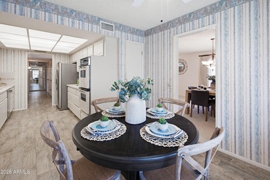 Enter through a charming iron-gated private courtyard that sets on Pebblebrook Golf Course in Arizona - for sale on GolfHomes.com, golf home, golf lot