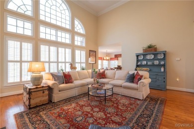 Stunning all brick transitional custom home in the beautiful on The Foundry Golf Club in Virginia - for sale on GolfHomes.com, golf home, golf lot