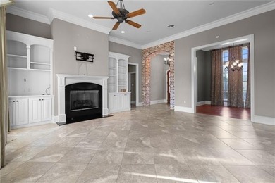 Enjoy serene water and golf course views from this exceptional on Oak Harbor Golf Club in Louisiana - for sale on GolfHomes.com, golf home, golf lot