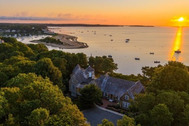Nestled on 1.85 acres along the pristine shores of Pleasant Bay on Eastward Ho! Country Club in Massachusetts - for sale on GolfHomes.com, golf home, golf lot