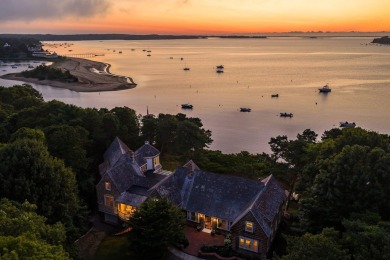 Nestled on 1.85 acres along the pristine shores of Pleasant Bay on Eastward Ho! Country Club in Massachusetts - for sale on GolfHomes.com, golf home, golf lot