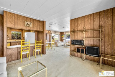 Step back in time to this original manufactured home in the on Palm Desert Greens Country Club in California - for sale on GolfHomes.com, golf home, golf lot