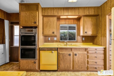 Step back in time to this original manufactured home in the on Palm Desert Greens Country Club in California - for sale on GolfHomes.com, golf home, golf lot