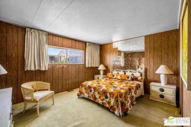 Step back in time to this original manufactured home in the on Palm Desert Greens Country Club in California - for sale on GolfHomes.com, golf home, golf lot