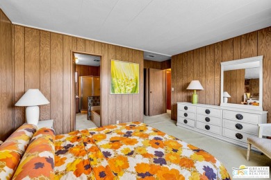 Step back in time to this original manufactured home in the on Palm Desert Greens Country Club in California - for sale on GolfHomes.com, golf home, golf lot