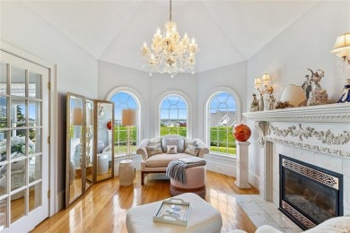 Perched above the waters of Narragansett Bay, this custom-built on Carnegie Abbey Club in Rhode Island - for sale on GolfHomes.com, golf home, golf lot