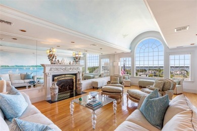 Perched above the waters of Narragansett Bay, this custom-built on Carnegie Abbey Club in Rhode Island - for sale on GolfHomes.com, golf home, golf lot