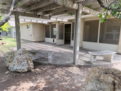 Lots of potential here with Great open floorplan, screened in on Wildhorse Golf Club of Robson Ranch in Texas - for sale on GolfHomes.com, golf home, golf lot