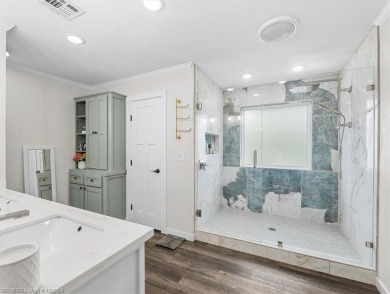 A gorgeous, cozy 2,236 sqft 3-bedroom, 2.5 Bath home sits on 1 on Wolf Ridge Golf Course in Oklahoma - for sale on GolfHomes.com, golf home, golf lot