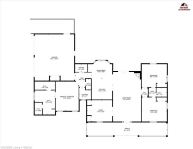 A gorgeous, cozy 2,236 sqft 3-bedroom, 2.5 Bath home sits on 1 on Wolf Ridge Golf Course in Oklahoma - for sale on GolfHomes.com, golf home, golf lot